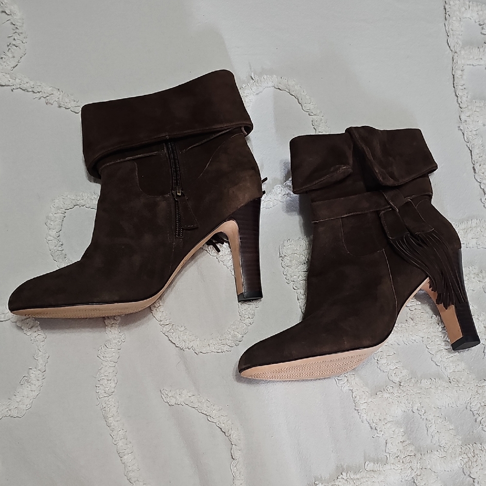 Johnston & Murphy Dark Brown Heeled Boots